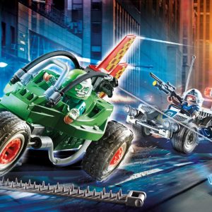 Playmobil ciudad kart policial persecucion ladron