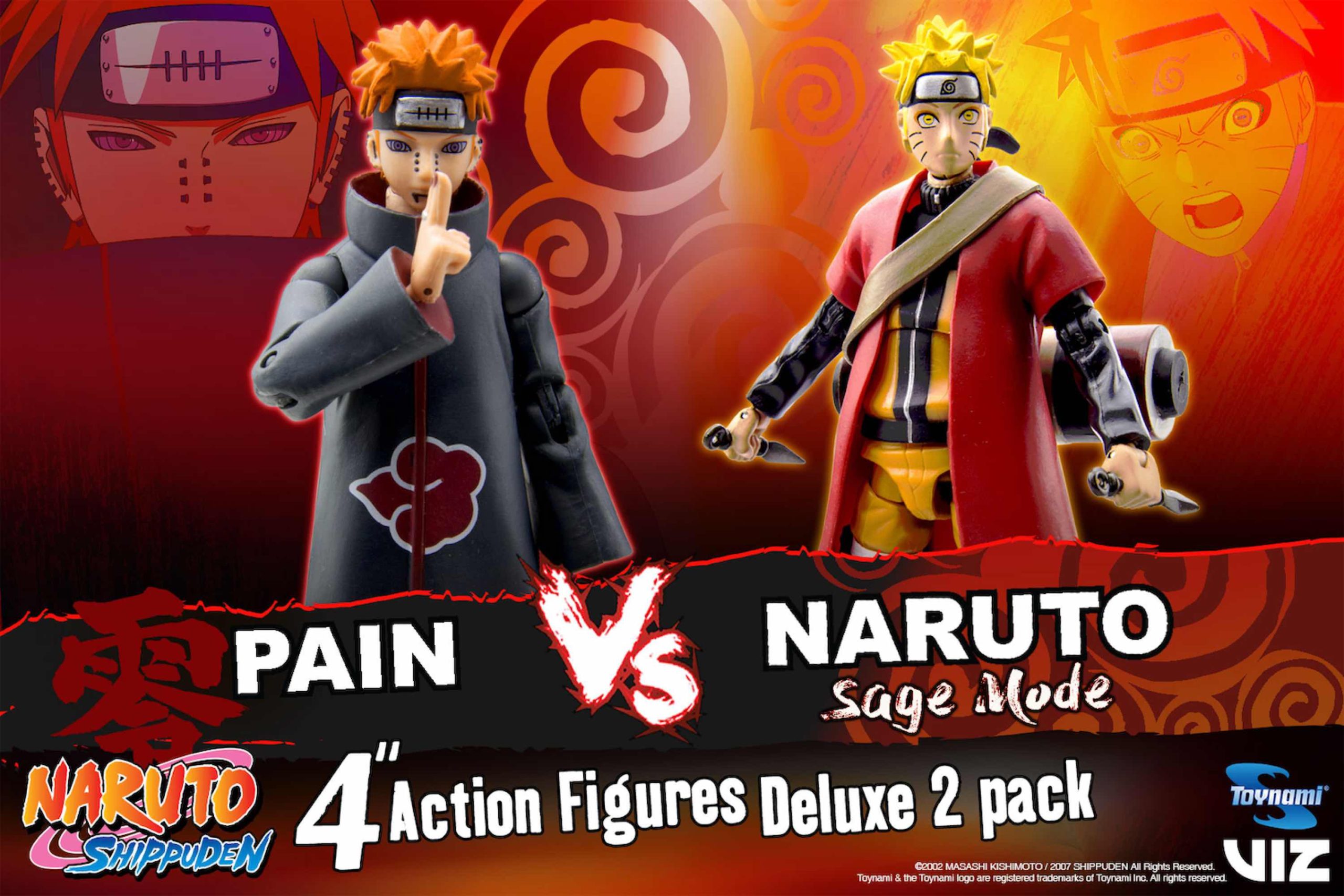 Pack 2 figuras toynami naruto naruto