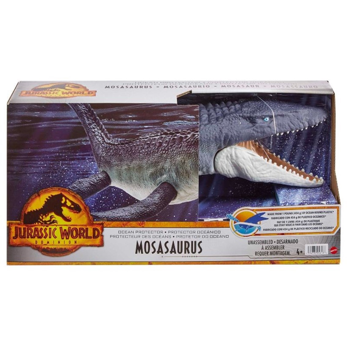 Figura mattel jurassic world mosasaurus defensor