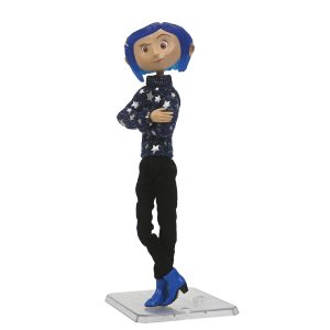 Figura neca coraline con jersey estrellas