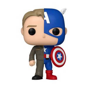 Funko pop marvel split steve rogers