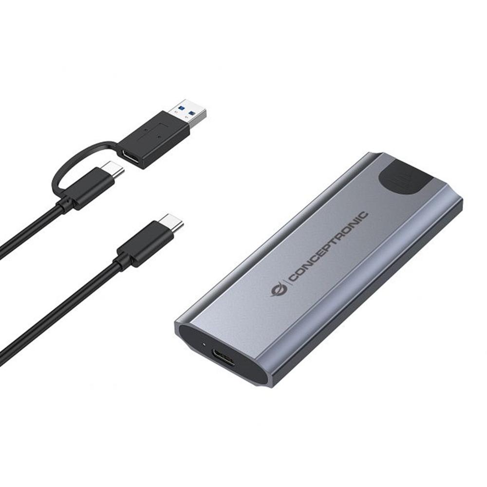 Caja externa usb - c conceptronic dante hd