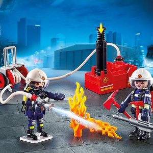 Playmobil ciudad accion -  bomberos con