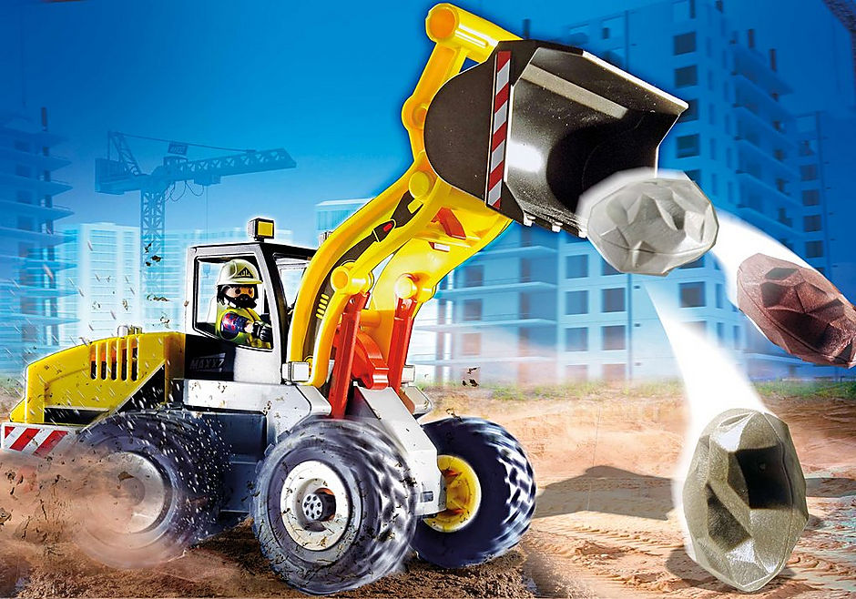 Playmobil ciudad accion - cargadora frontal