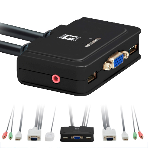 Conmutador kvm leven one kvm - 0223 vga