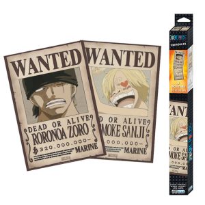 Set poster one piece wanted zoro