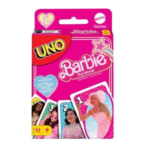 Juego cartas uno barbie