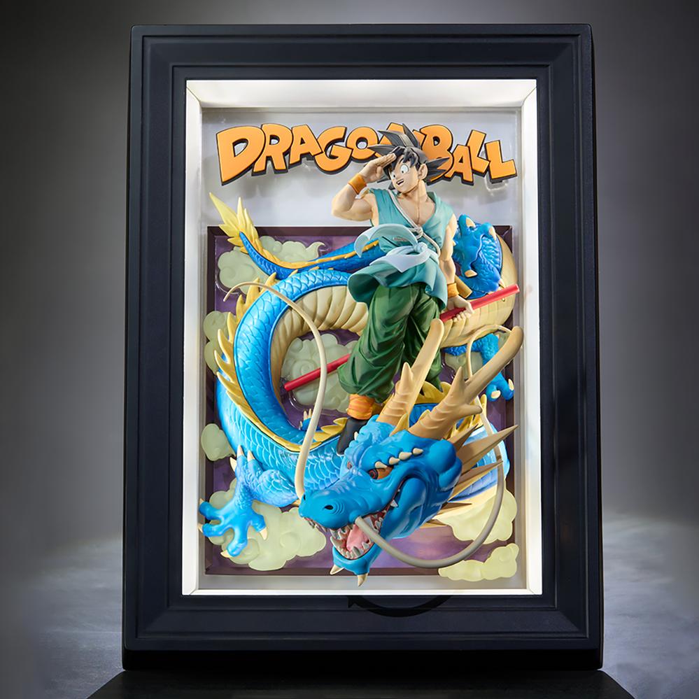 Son goku and dragon cuadro 3d
