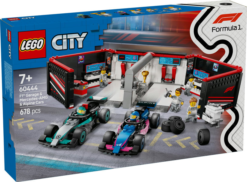 Lego city formula 1 garaje con