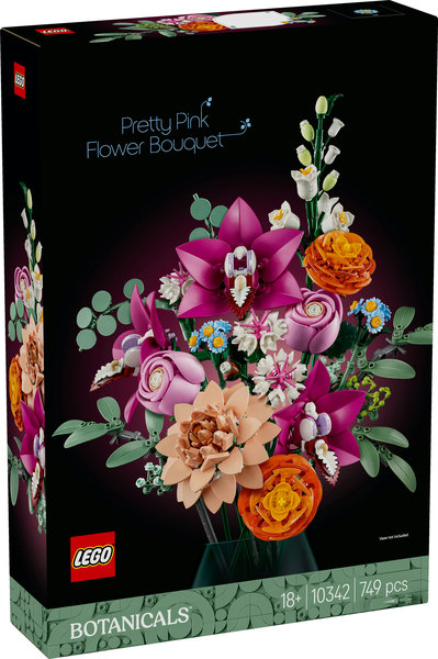Lego ramo flores fantasía en rosa