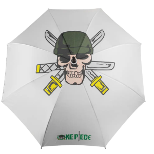 Paraguas blanco one piece zoro