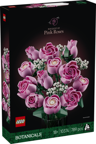 Lego botanicals ramo rosas rosadas