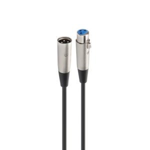 Cable xlr fonestar 10m macho - hembra negro