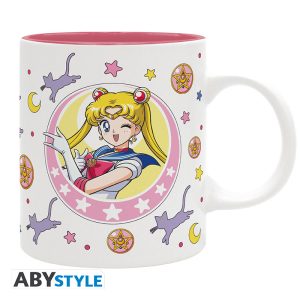 Taza sailor moon luna y patch
